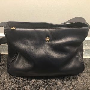 ***Vintage Italian Leather Etienne Aigner Bag Navy, GUC***
